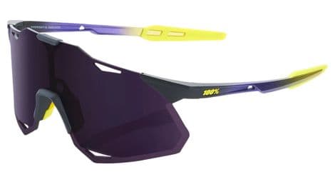 100% gafas hypercraft xs - brillo metálico mate - lentes púrpura oscuro