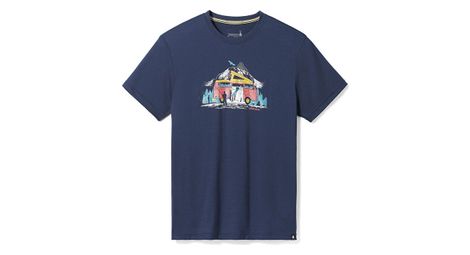 T shirt manches courtes smartwool rvr van graphic bleu