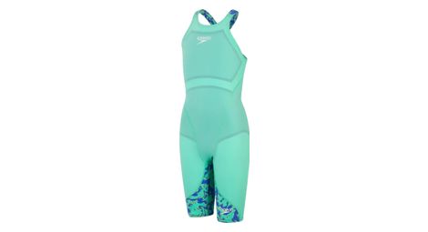 Maillot de bain combinaison femme speedo fastskin lzr ignite vert/bleu