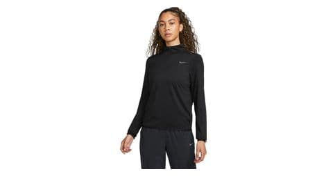 Haut 1/2 zip femme nike dri-fit swift element uv noir