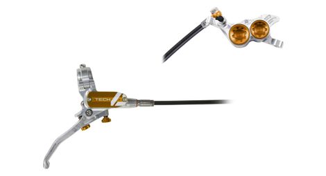 hope tech 4 v4 scheibenbremse   hinten silber   bronze standard schlauch