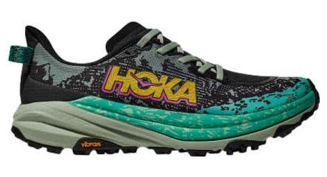 Chaussures trail hoka speedgoat 6 noir/vert femme