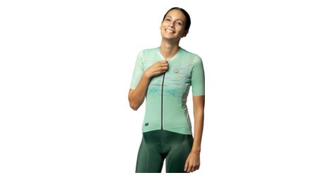 Maillot manches courtes femme alé megabyte vert