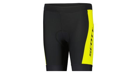 Cuissard Sans Bretelles Scott RC Pro Junior Noir/Jaune Fluo