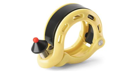 Sonnette de vélo en forme de q jaune