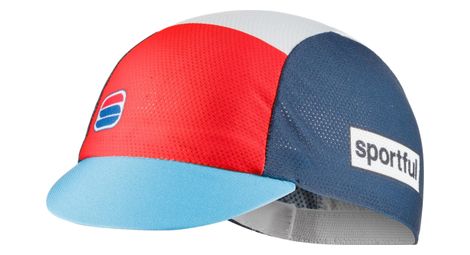 Casquette sportful heritage bleu/rouge