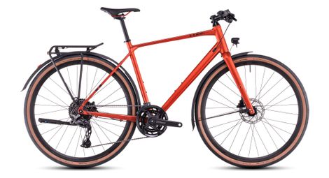 Cube nulane pro fe fitness bike shimano cues 10s 700 mm rosso fuoco 2025