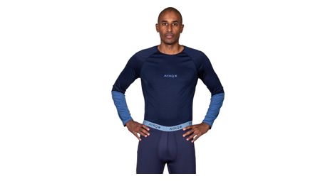 Maillot manches longues ayaq mefonna merinos blue slate bleu