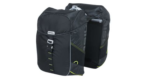 Basil miles mik doppelfahrradtasche 34 liter schwarz