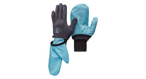 Gants-moufle black diamond deploy wind hood bleu