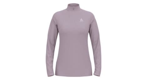 Pull femme odlo essentials light 1/2 zip gris
