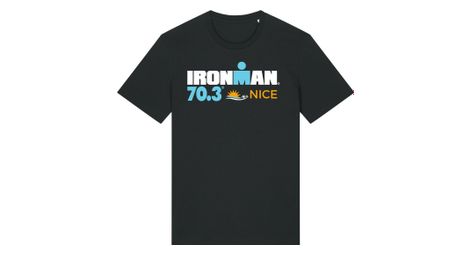 Maglietta a maniche corte nera ironman 70.3 france nice uomo