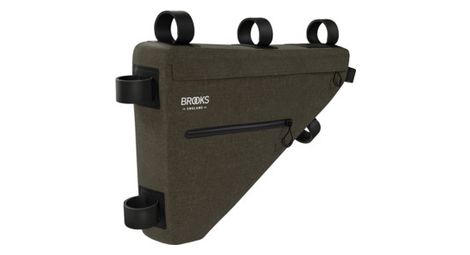 Sacoche de cadre brooks england scape full frame bag 5.5l kaki mud