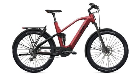 O2Feel VTT Electrique Tout Suspendu O2 Feel Vern Fs 7 Adventure 9V 720 Wh Shimano 85 Nm 27 5 Rouge Lave T M 170 185Cm Produit Reconditionne