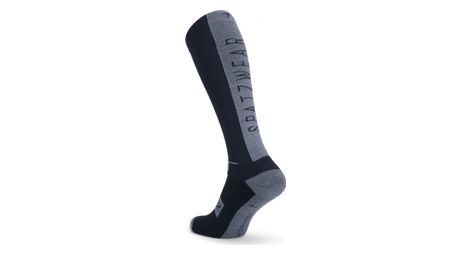 Spatz Hotsokz Long Winter Merino Socks Black Grey
