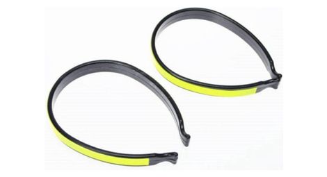 Pinces à pantalon avec réflecteurs - jaune - taille unique