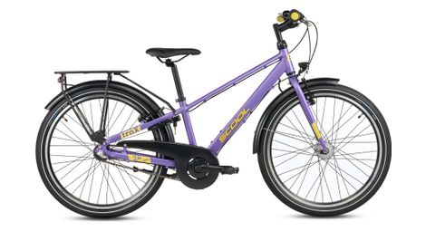 S’COOL troX pro, vélo enfant, 3 vitesses, Violet/Jaune