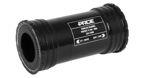 Boitier de pédalier pride racing bb86 interlock inox 24mm