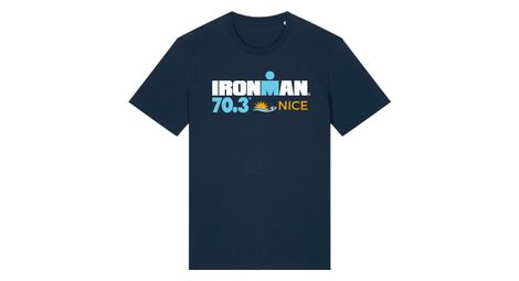 Maglietta a maniche corte ironman 70.3 france navy blue uomo