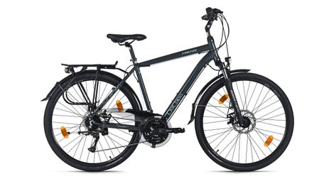 VTC Homme 28'' Firenze 200 Anthracite TC 53 cm 24 Vitesses Freins à disques mécaniques DaCapo