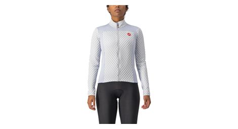 Langarmtrikot für damen castelli sfida 2 grau