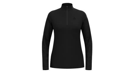 Pull femme odlo essentials light 1/2 zip noir