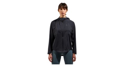 Chaqueta impermeable de punto odlo active 365 performance para mujer, negra