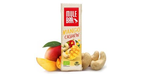 Barre energetique mulebar bio vegan mangue noix de cajou 40 g