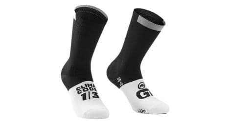 Assos gt c2 calcetines unisex negro/blanco