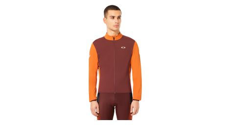 Veste manches longues oakley off grid orange bordeaux