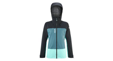 Giacca impermeabile in gore-tex da donna millet kamet blue/black