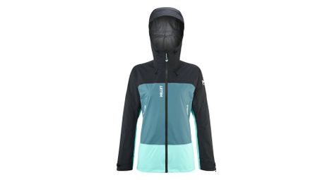 Veste imperméable femme millet kamet gore-tex bleu/noir