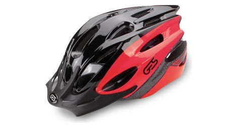 Casque de vélo rocket taille 58/62 rouge et noir
