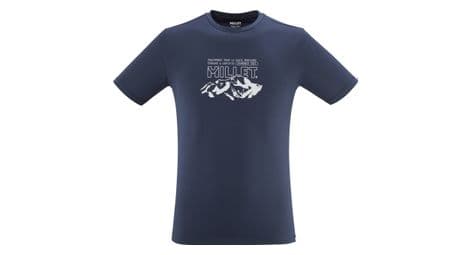 T shirt millet millet mountain bleu