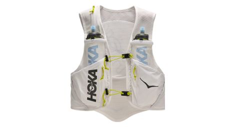 Mochila de hidratación Hoka Trail Run 8 L, blanca, unisex