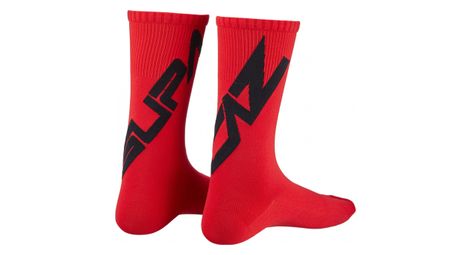 Paire de chaussettes supacaz supasox straight up sl rouge