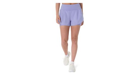Short 2-en-1 Asics Road 3.5in Violet Femme
