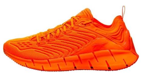 Chaussures reebok running zig kinetika mixte orange