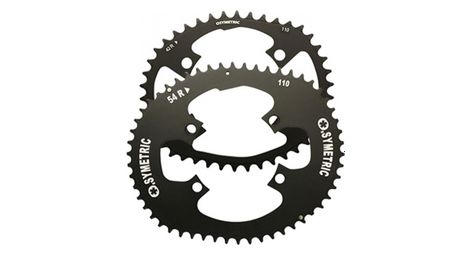 Plateau route kit 4bra d.110 osymetric 54x42dts noir 11-10v. pour shimano dura-ace 9000-ultegra 6800 - 105  5800