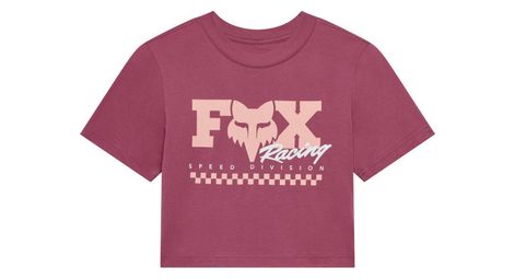 Crop Top Fox Checker Baby Rose Femme