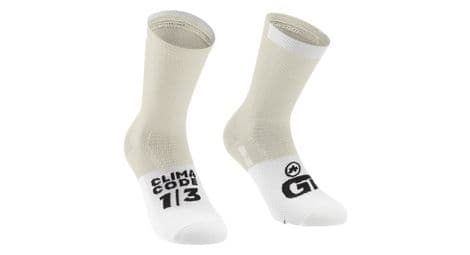 Assos gt c2 beige/wit unisex sokken