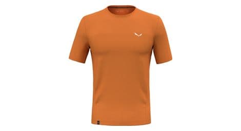 Camiseta de manga corta salewa puez dry naranja