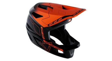 Fullface-Helm Leatt Gravity 6.0 Carbon Orange/Schwarz