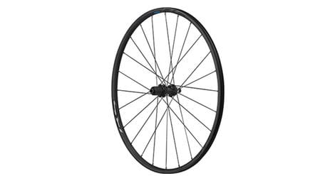 Roue route 700 shimano rs370 disc centerlock axe traversant 12-148mm arriere 11-10v.  noir (hauteur jante 23mm) tubeless