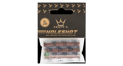 Punte di riparazione tubeless peaty's holeshot 6x 3 mm