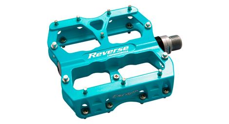 Pedales reverse escape bleues turquoise