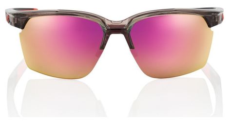 100 Sportcoupe Brille Polished Translucent Crystal Smoke Verspiegeltes Violett