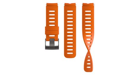 Bracelet de montre suunto dive 1 silicone 22 mm orange tangerine