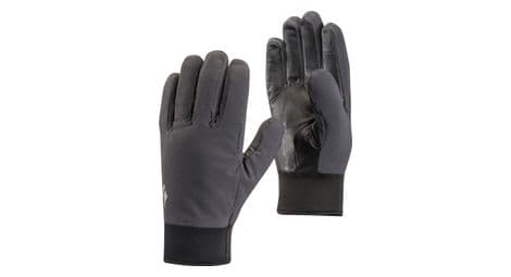 Guantes largos black diamond midweight softshell gris