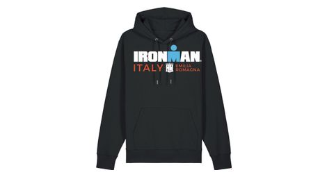 Felpa con cappuccio ironman italy emilia-romagna nero